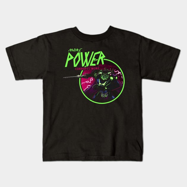 Power Trip Kids T-Shirt by AndreusD